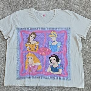 Hanes Disney Princess Graphic Women's Tee - White